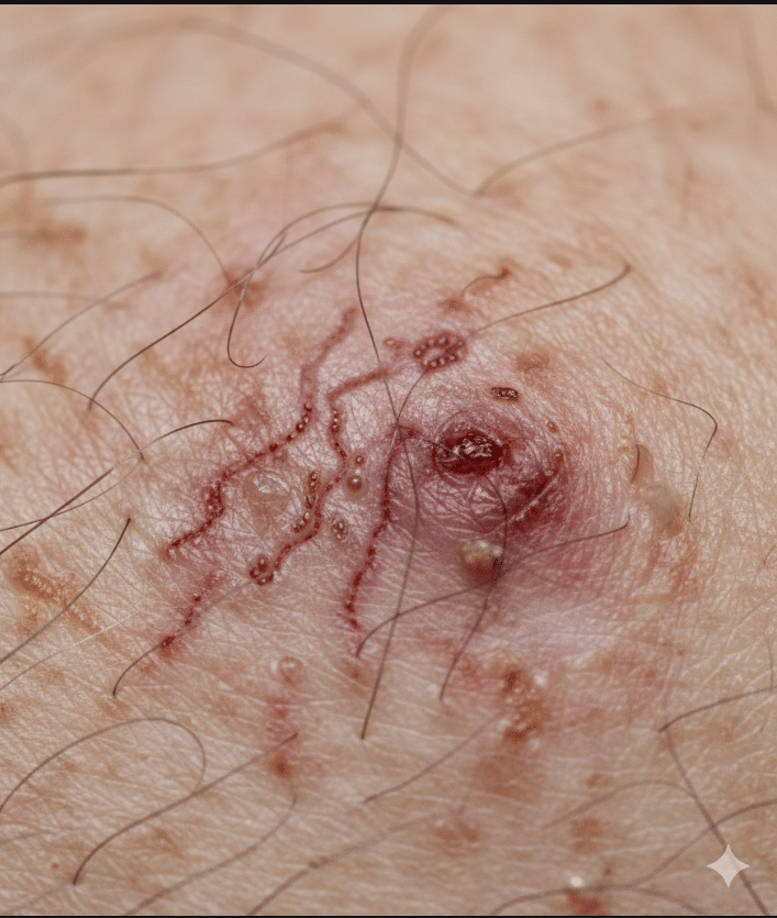 SCABIES IN GENITAL PART